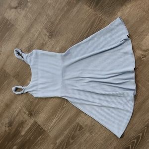 AQUA A-line Ribbed Knit Dress